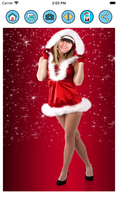 Zrzuty ekranu Photomontage with Santa Claus