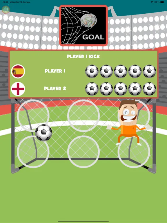 Скриншоты Penalty free kick shoot iPad 