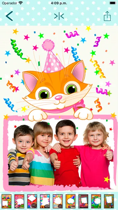 Tangkapan skrin Happy birthday frames cards .