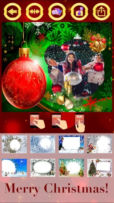 Screenshot di Merry Christmas photo frames - create cards