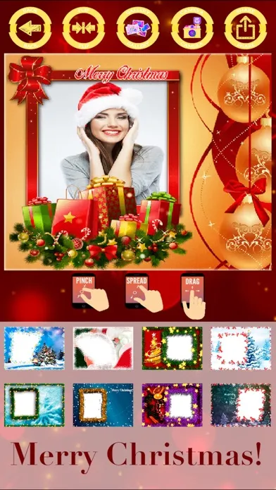 Screenshot di Merry Christmas photo frames - create cards