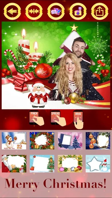 Screenshot di Merry Christmas photo frames - create cards