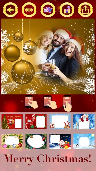 Screenshot di Merry Christmas photo frames - create cards