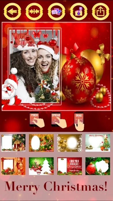 Screenshot di Merry Christmas photo frames - create cards
