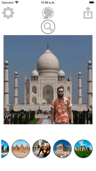 Capturas de pantalla de Monuments montage with photos
