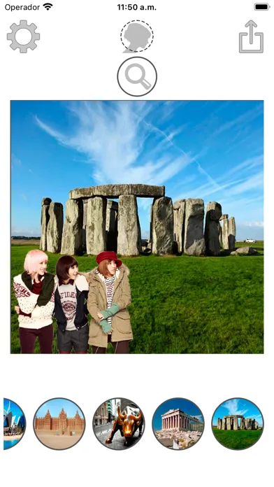 Capturas de pantalla de Monuments montage with photos