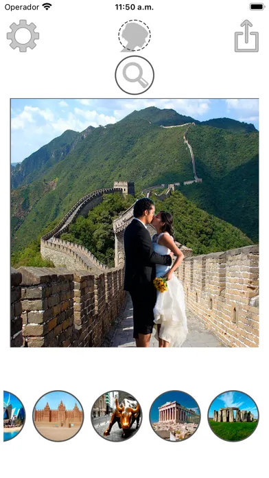 Capturas de pantalla de Monuments montage with photos