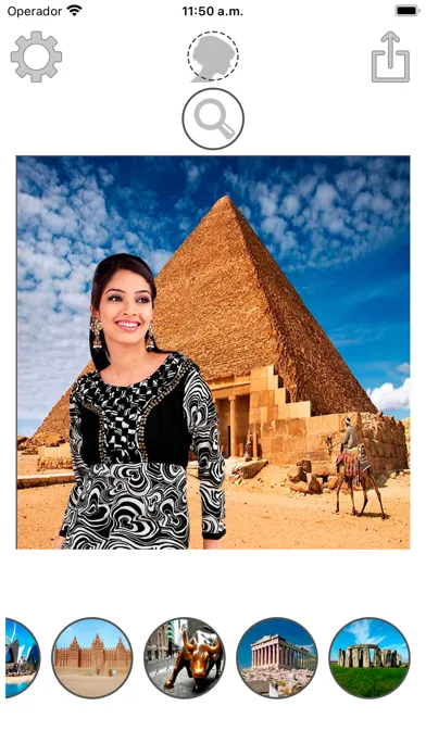 Capturas de pantalla de Monuments montage with photos