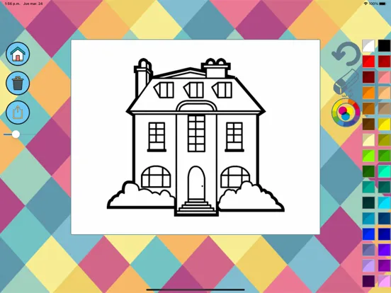 Ảnh chụp màn hình của Houses book to paint iPad 