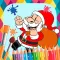 Christmas paint coloring book