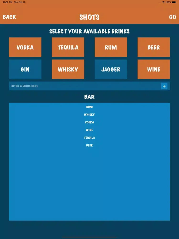 Shots Drink Party Game iPad  Screenshots