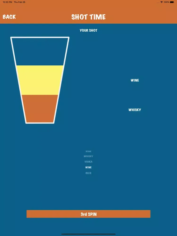 Shots Drink Party Game iPad  Screenshots
