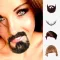 Beard and hair stickers