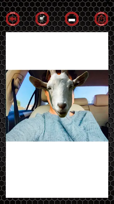 Capturas de pantalla de Goat stickers on photos