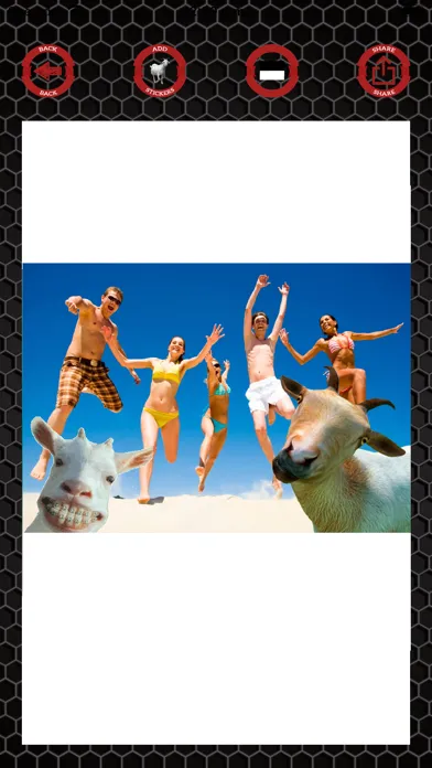 Capturas de pantalla de Goat stickers on photos