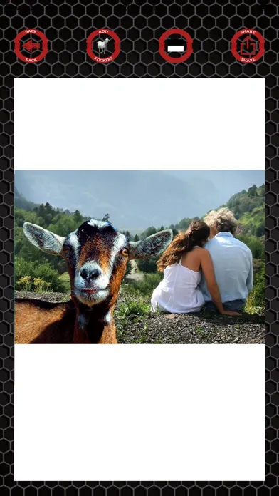 Capturas de pantalla de Goat stickers on photos