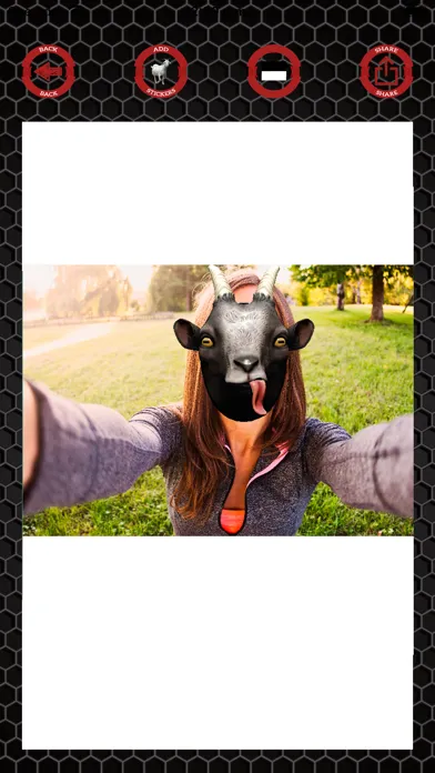 Capturas de pantalla de Goat stickers on photos