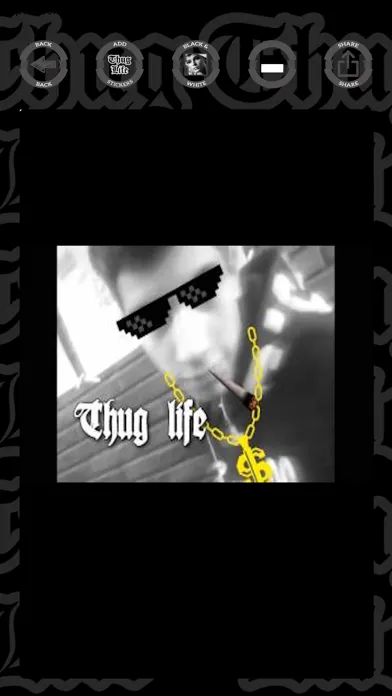 Скриншоты Thug Life photo stickers