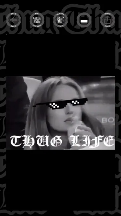 Скриншоты Thug Life photo stickers