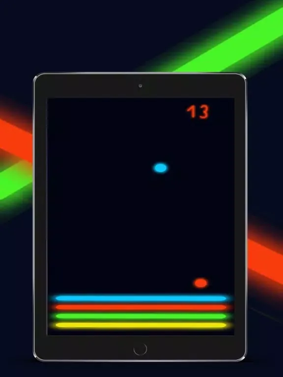 Neon Balls Bounce iPad  स्क्रीनशॉट