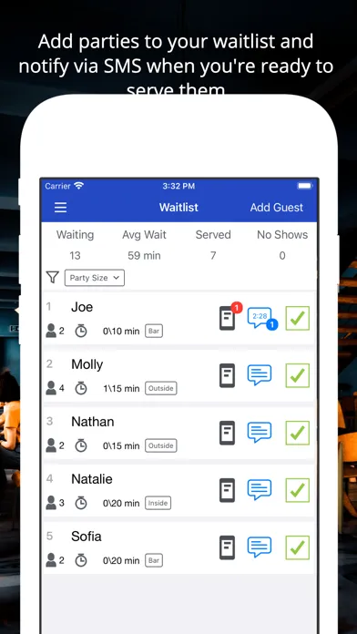 Waitly Waitlist & Reservations سکرین شاٹس