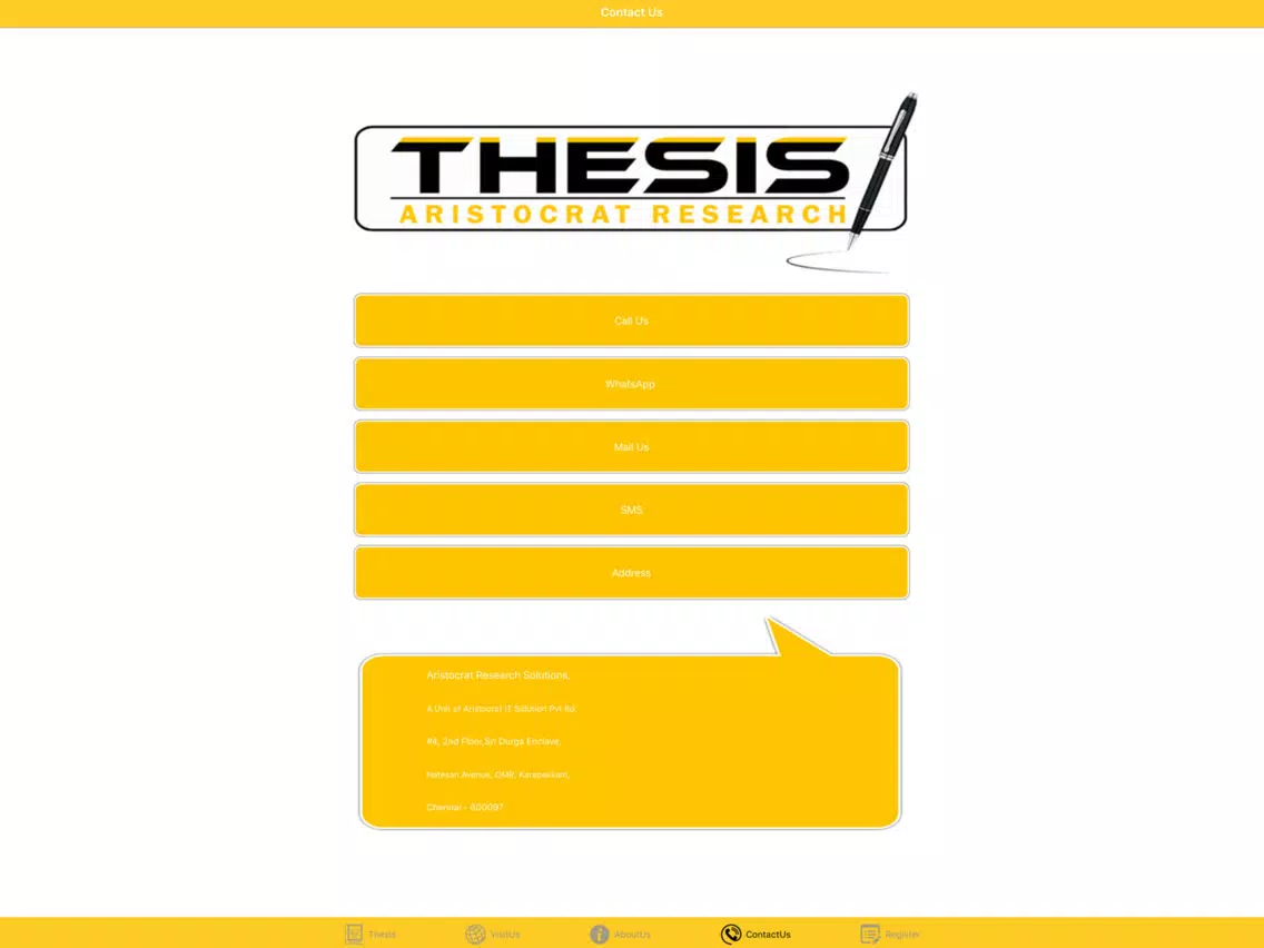 ภาพหน้าจอของ ThesisTips iPad 