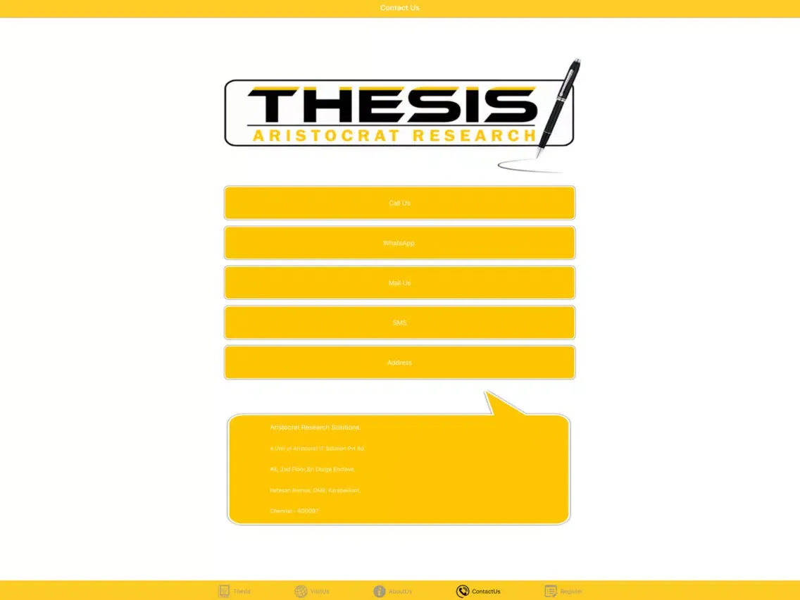 Captures d'écran de ThesisTips iPad 