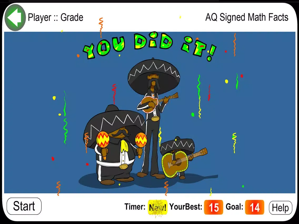 ภาพหน้าจอของ AQ Signed Math Facts iPad 
