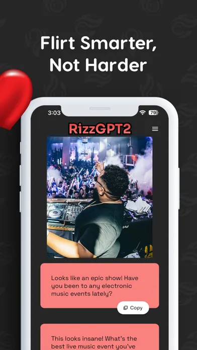 RizzGPT2: LIVE AI Rizz Wingman স্ক্রিনশট