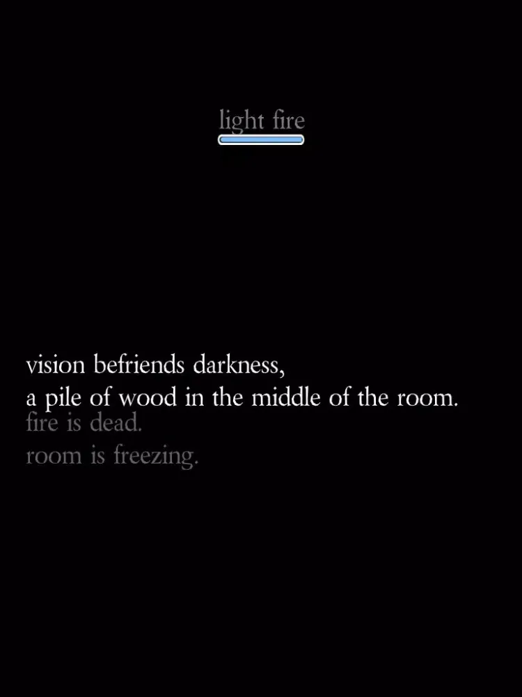 A Silent Wood - Text RPG Adventure iPad  Screenshots