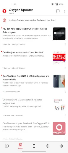 Oxygen Updater應用截圖