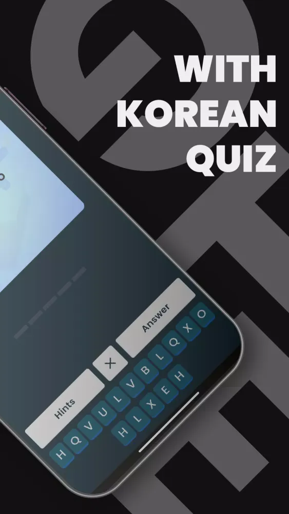 Capturas de tela do Korean Quiz