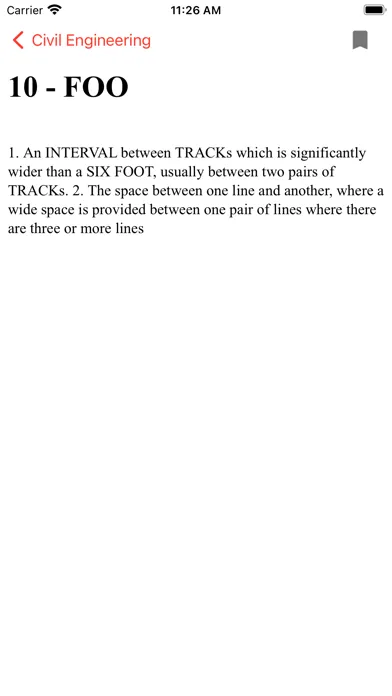 Captures d'écran de Civil Engineering Dictionary _