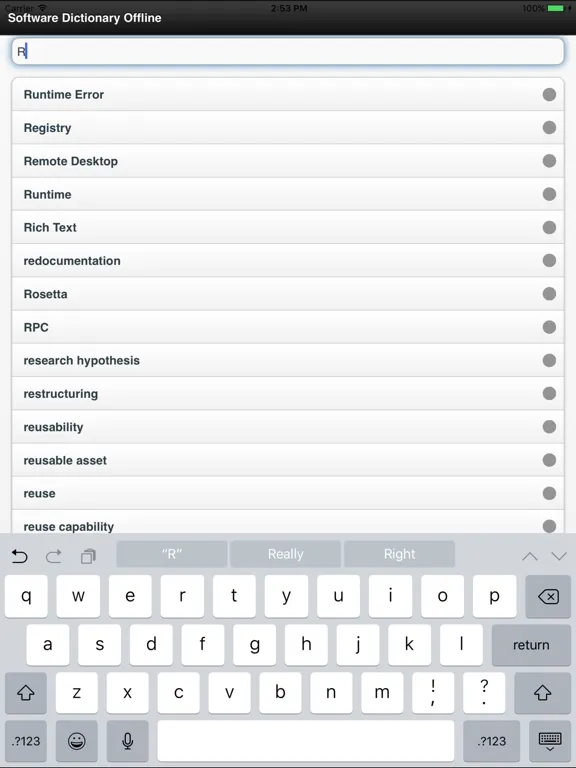 Software Dictionary Offline iPad  スクリーンショット