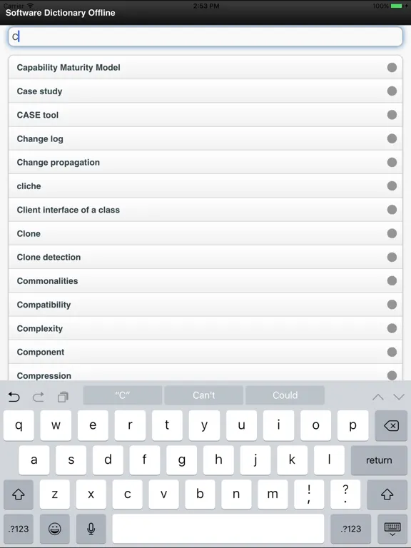 Software Dictionary Offline iPad  スクリーンショット