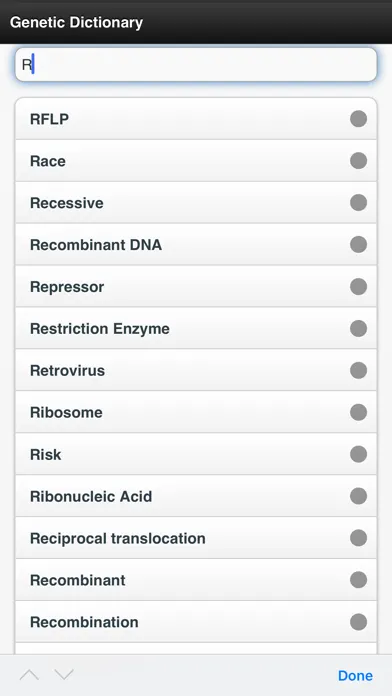 Genetics Dictionary Offline Free Screenshots