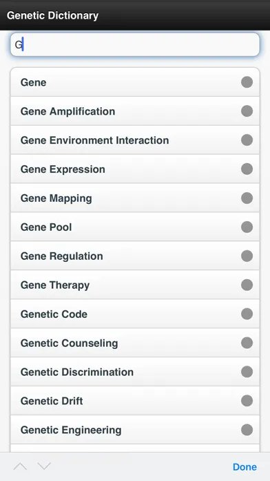 Genetics Dictionary Offline Free Screenshots