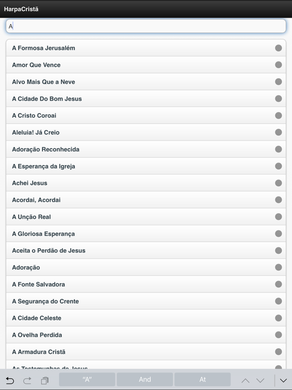 Harpa Crista (Bible Hymns in Portuguese Free) iPad  Screenshots