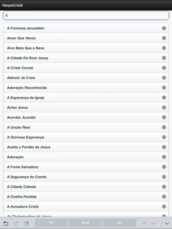 Harpa Crista (Bible Hymns in Portuguese Free) iPad  Screenshots
