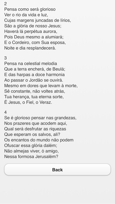 Harpa Crista (Bible Hymns in Portuguese Free) Screenshots