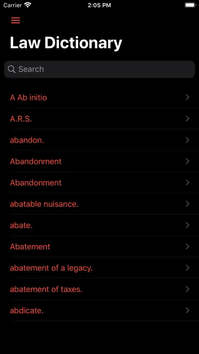 Law Dictionary Offline Screenshots