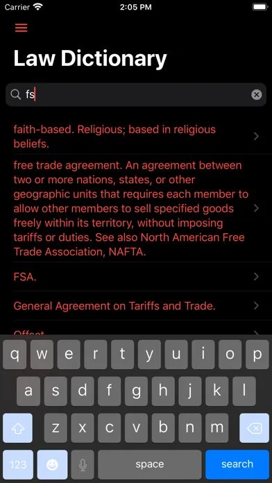 Law Dictionary Offline Screenshots