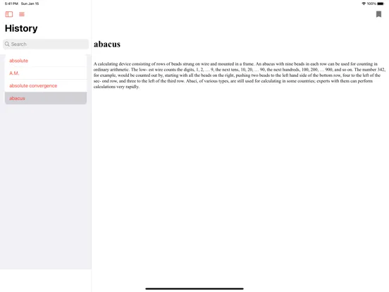 Math Dictionary Offline iPad  Screenshots