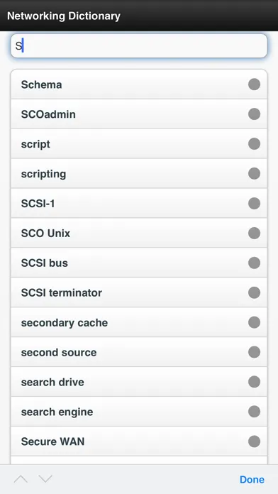 Networking Dictionary Offline سکرین شاٹس