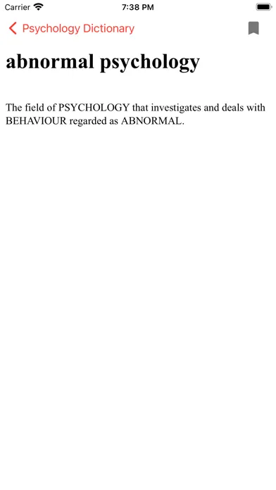 Psychology Dictionary Offline स्क्रीनशॉट