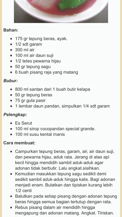 Resep Es Indonesia سکرین شاٹس