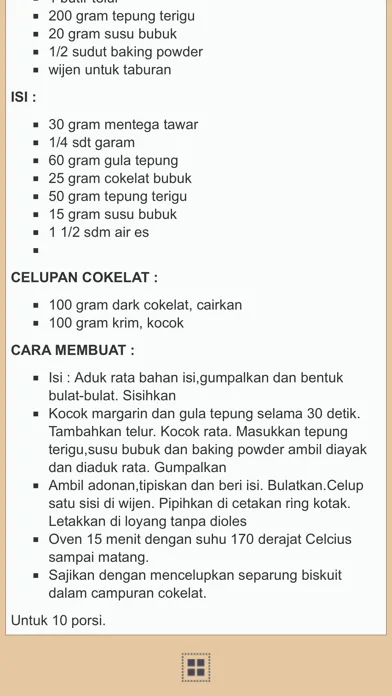 Capturas de tela do Resep Kue Kering Indonesia