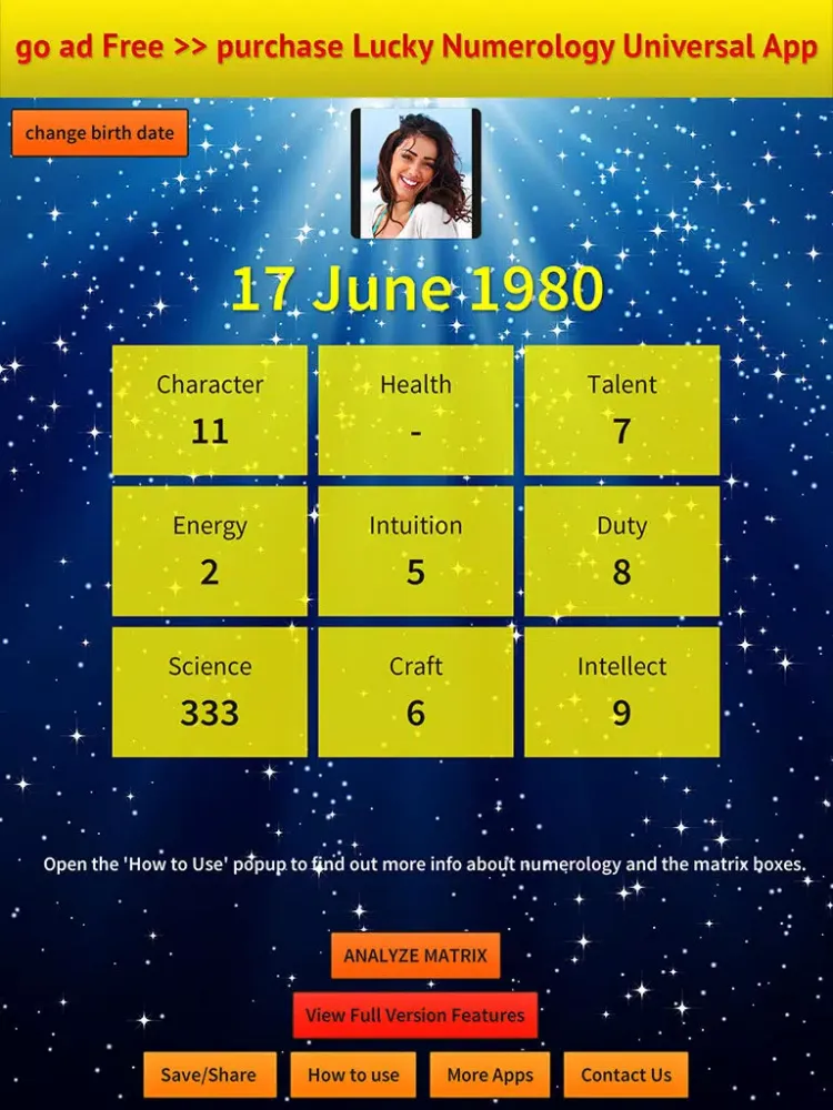 Tangkapan skrin Lucky Numerology Free iPad 