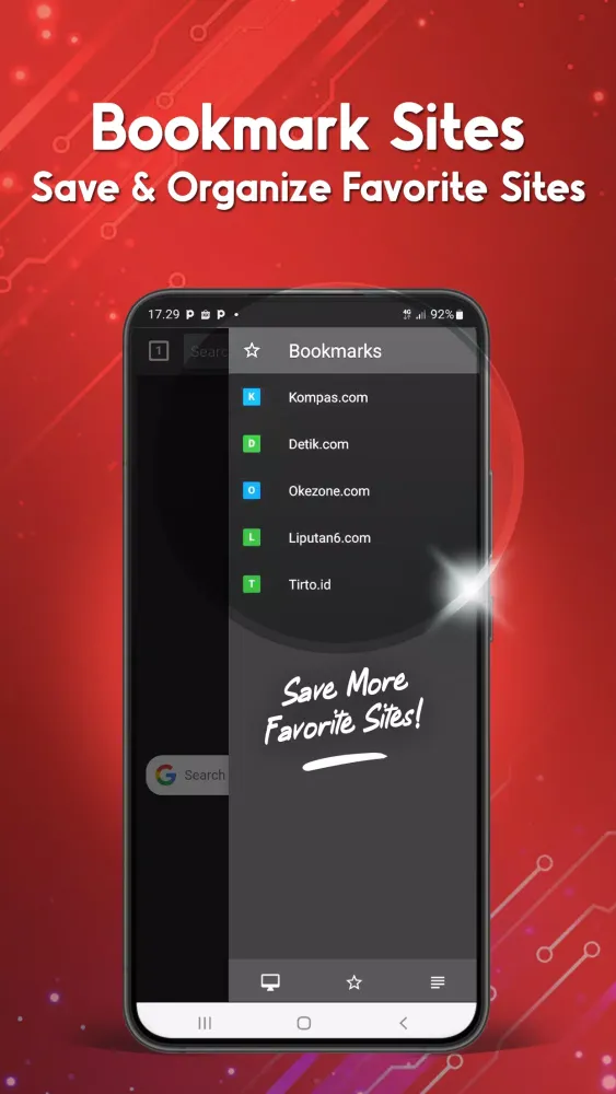 Tangkapan layar Arka Secure Proxy Browser