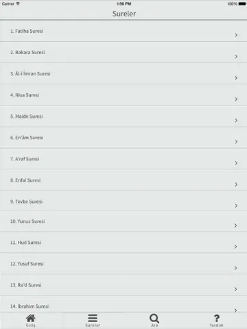 Capturas de pantalla de Kur'an-i Kerim iPad 